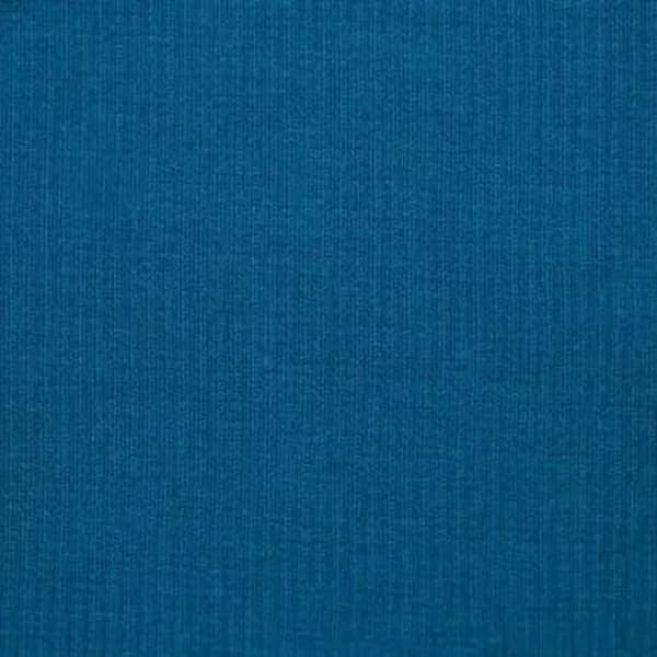 Close-up of teal ribbed knit fabric